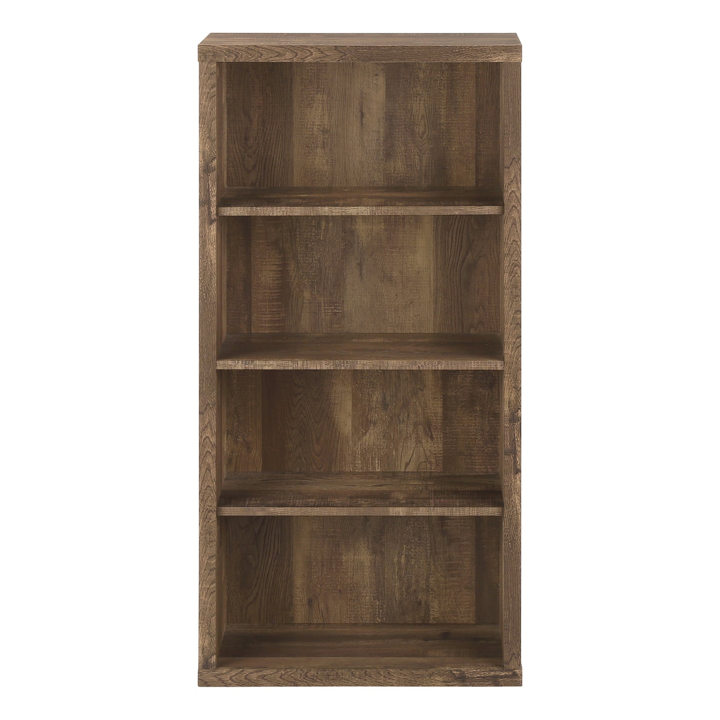 Bookshelf, Bookcase, Etagere, 5 Tier, 48"h, Office, Bedroom, Brown Laminate, Contemporary, Modern