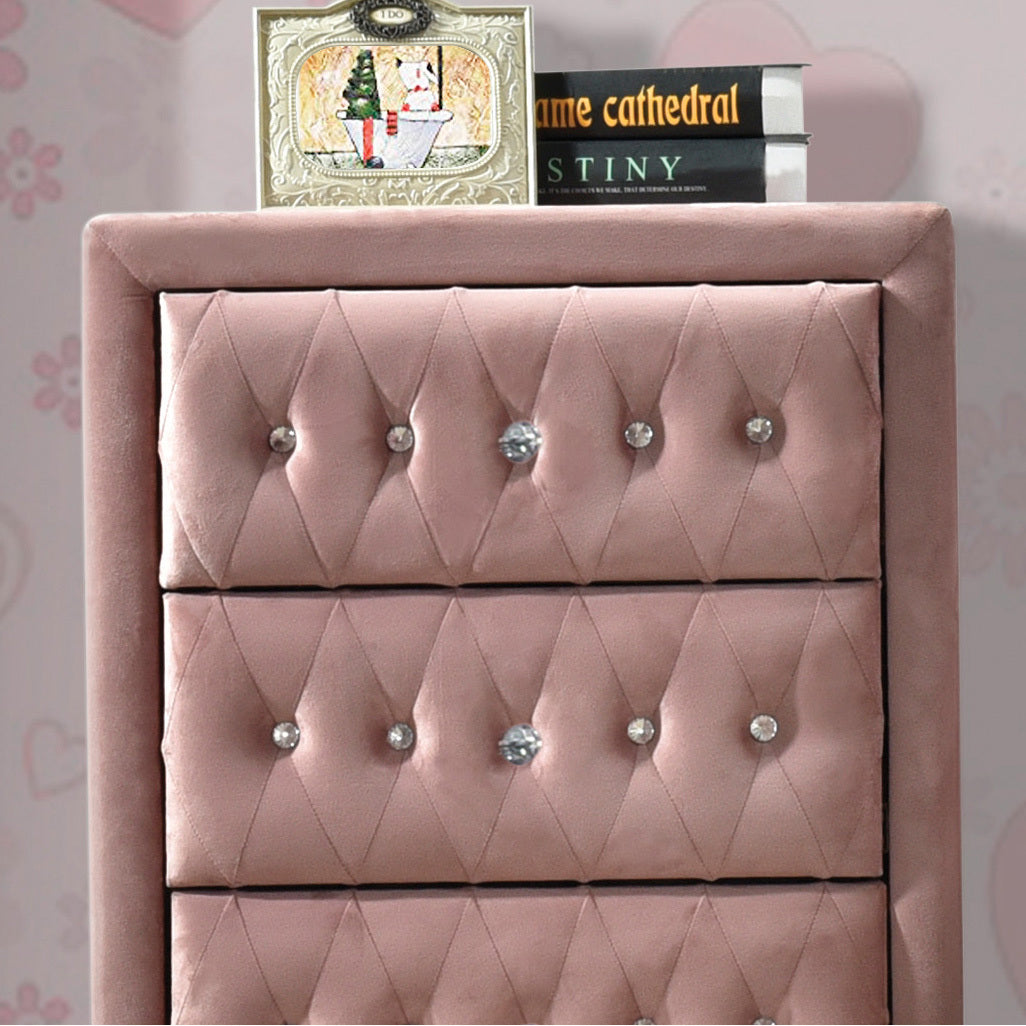 Pink 4-Drawer Chest