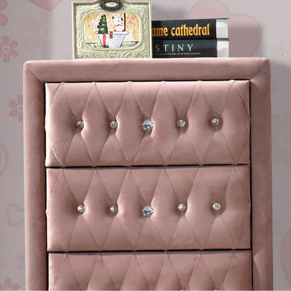 Pink 4-Drawer Chest