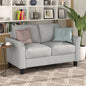 Living Room Furniture Love Seat Sofa Double Seat Sofa (Loveseat Chair)(Light Gray)