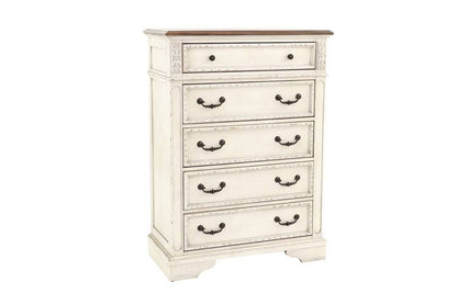 Antique White Wooden Chest Of Drawers Bedroom Formal 1pc Chest Antique Walnut Top Storage Cabinet