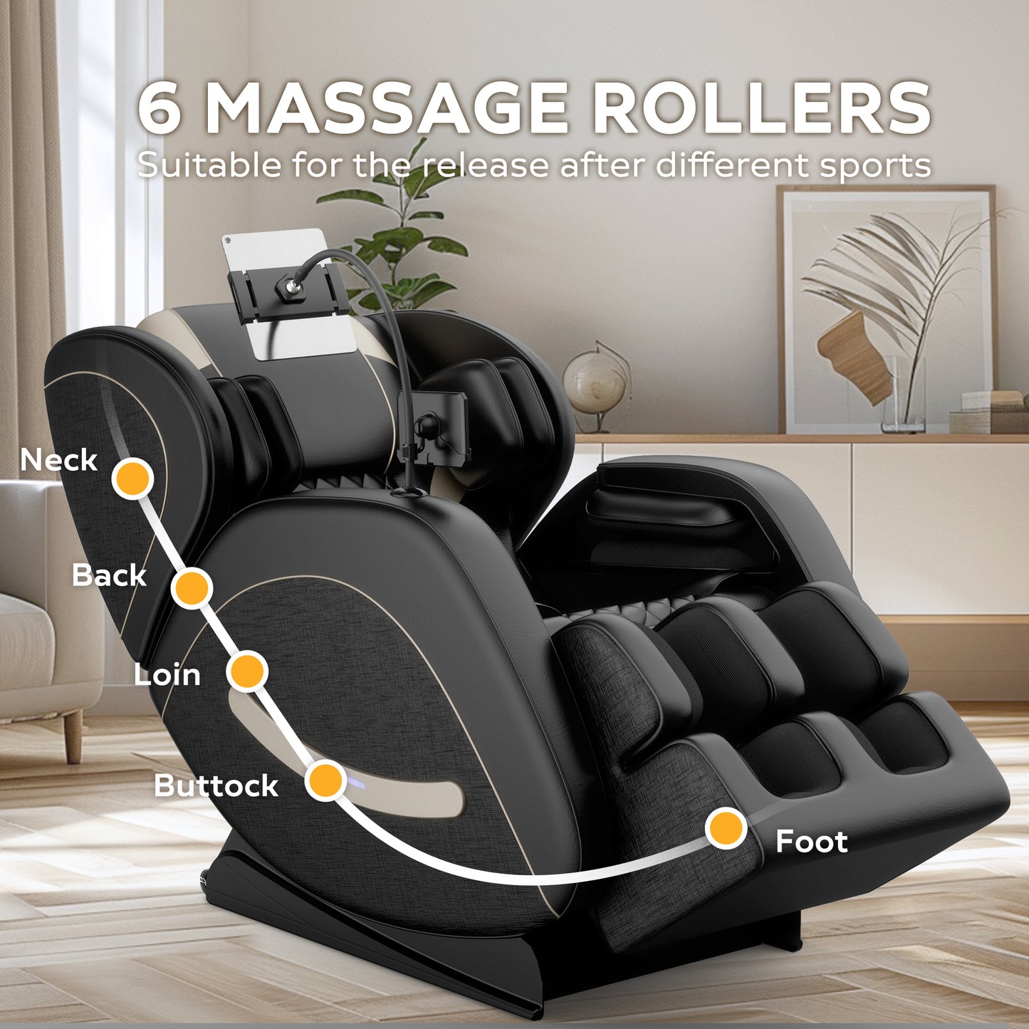 Massage Chair Recliner with Zero Gravity with Full Body Air Pressure