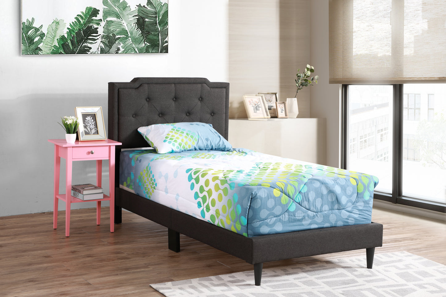 Stylish Black Twin Bed For Modern Spaces