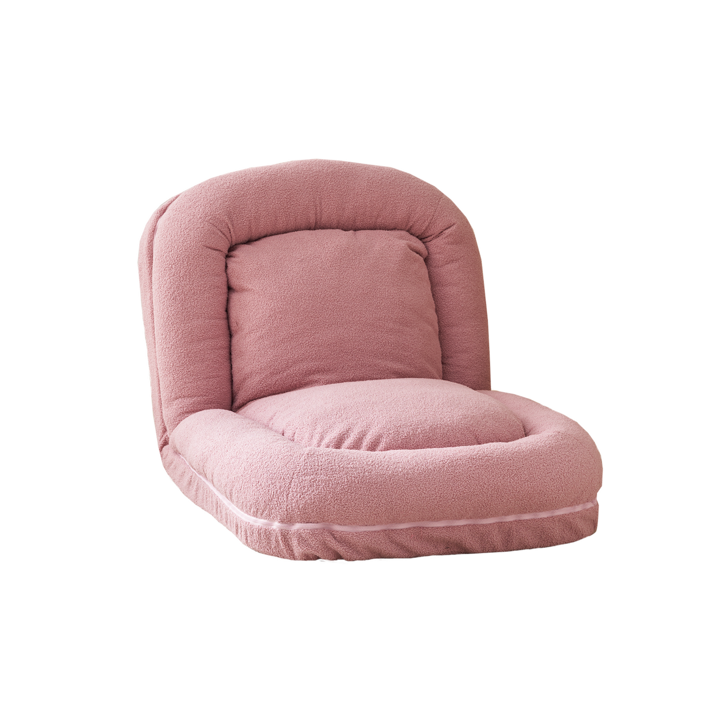 Triple Fold Pink Down Sofa Bed