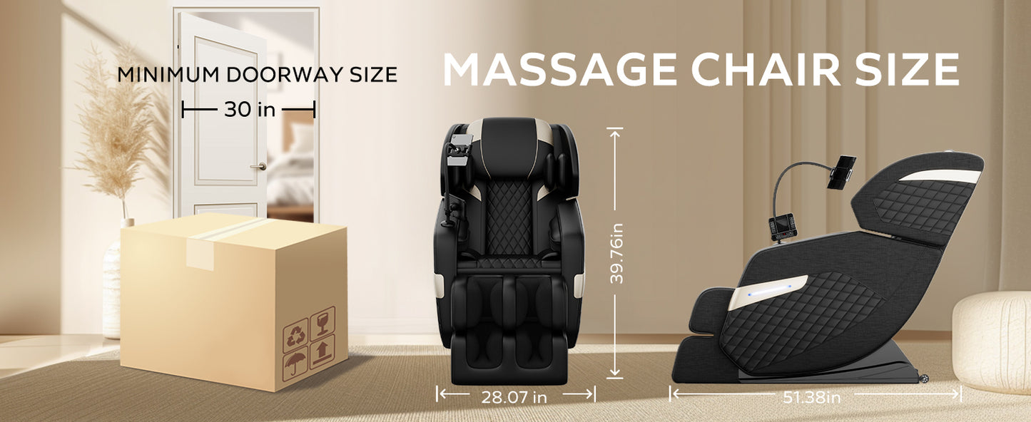 Massage Chair Recliner with Zero Gravity with Full Body Air Pressure