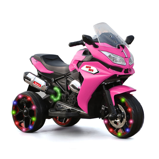 12V Kids Electric motorcycle/ ride on motorcycle,Girls Motorcycle, Children Battery Motor Bikes Rechargeable 3 Wheels Ride on Kids Electric Motorcycle with Light Wheels /electric ride on car