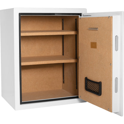 4.48 CUBIC FT BIOMETRIC FIREPROOF SAFE, WHITE