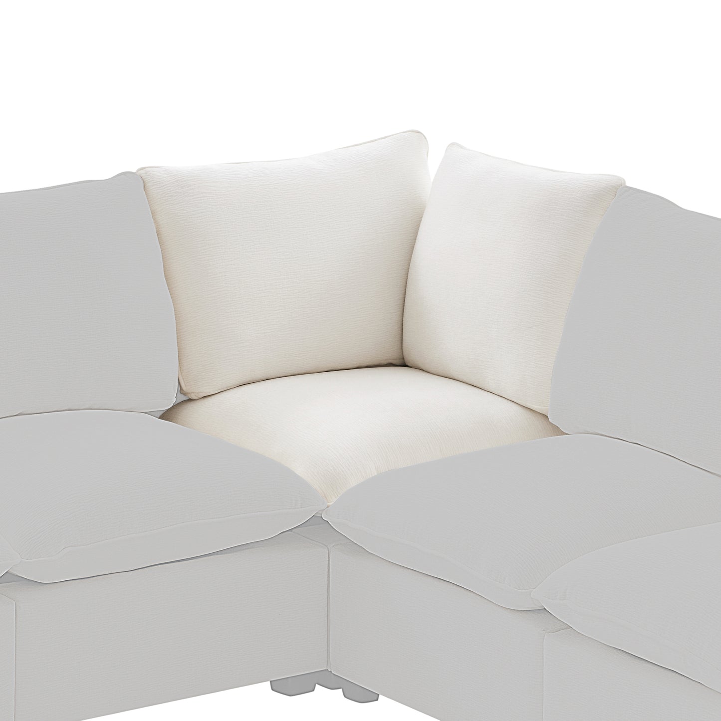 30*30' Corner Module for Modular Sectional Sofa,Chenille,2 Colors