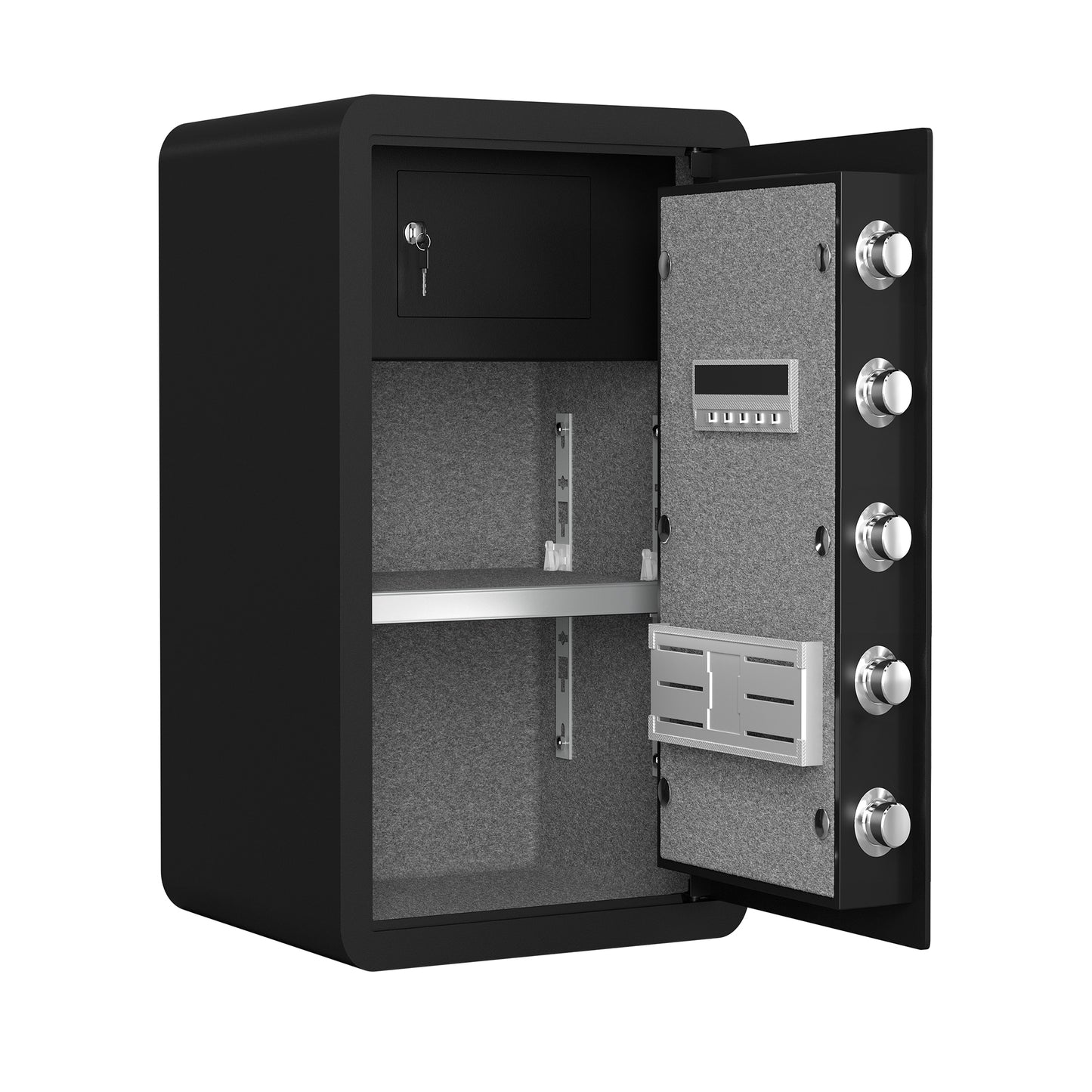 High Security Super Large-sized Safe Box with Fireproof and Waterproof Bag, 4.0 Cub Feet Safe with Electronic Password Lock,Safe with Private Inner Cabinet for Home,Office and Hotel