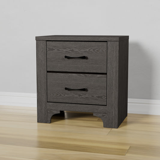 Junipe Brown 2-Drawer Nightstand