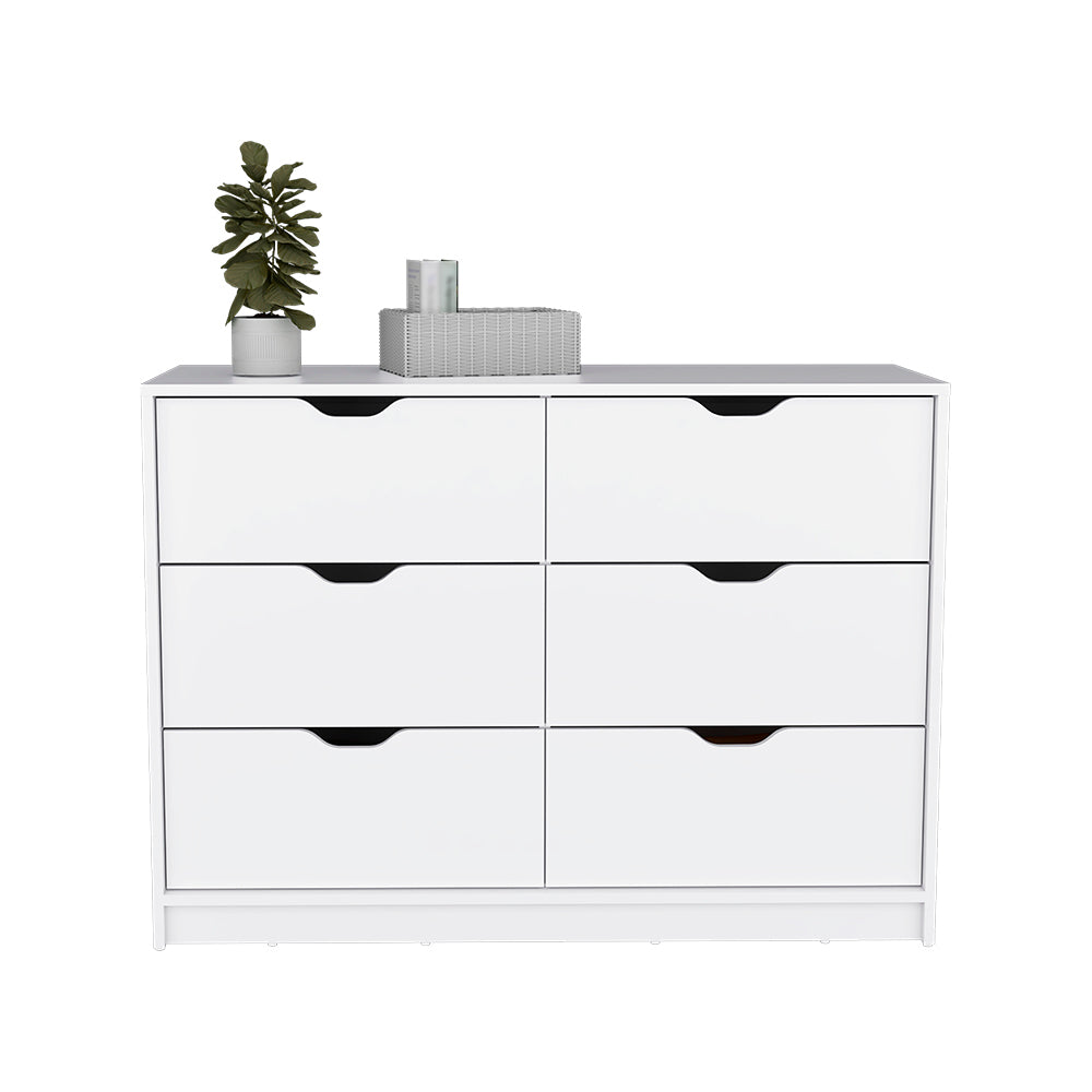 Dresser Curio, Four Drawes, White Finish