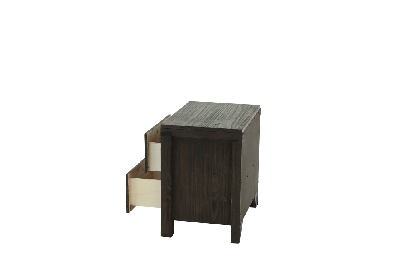 Bedroom Furniture Simple Nightstand Drawers Bed Side Table Solidwood