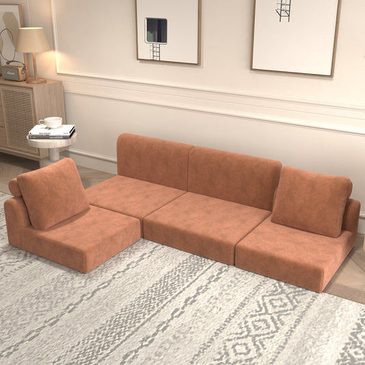 Convertible Folding Sofa Bed, Multi-Functional Sleeper Chair with Memory Foam and Back Support – Portable Futon Couch for Living Room, Bedroom, or Small Spaces