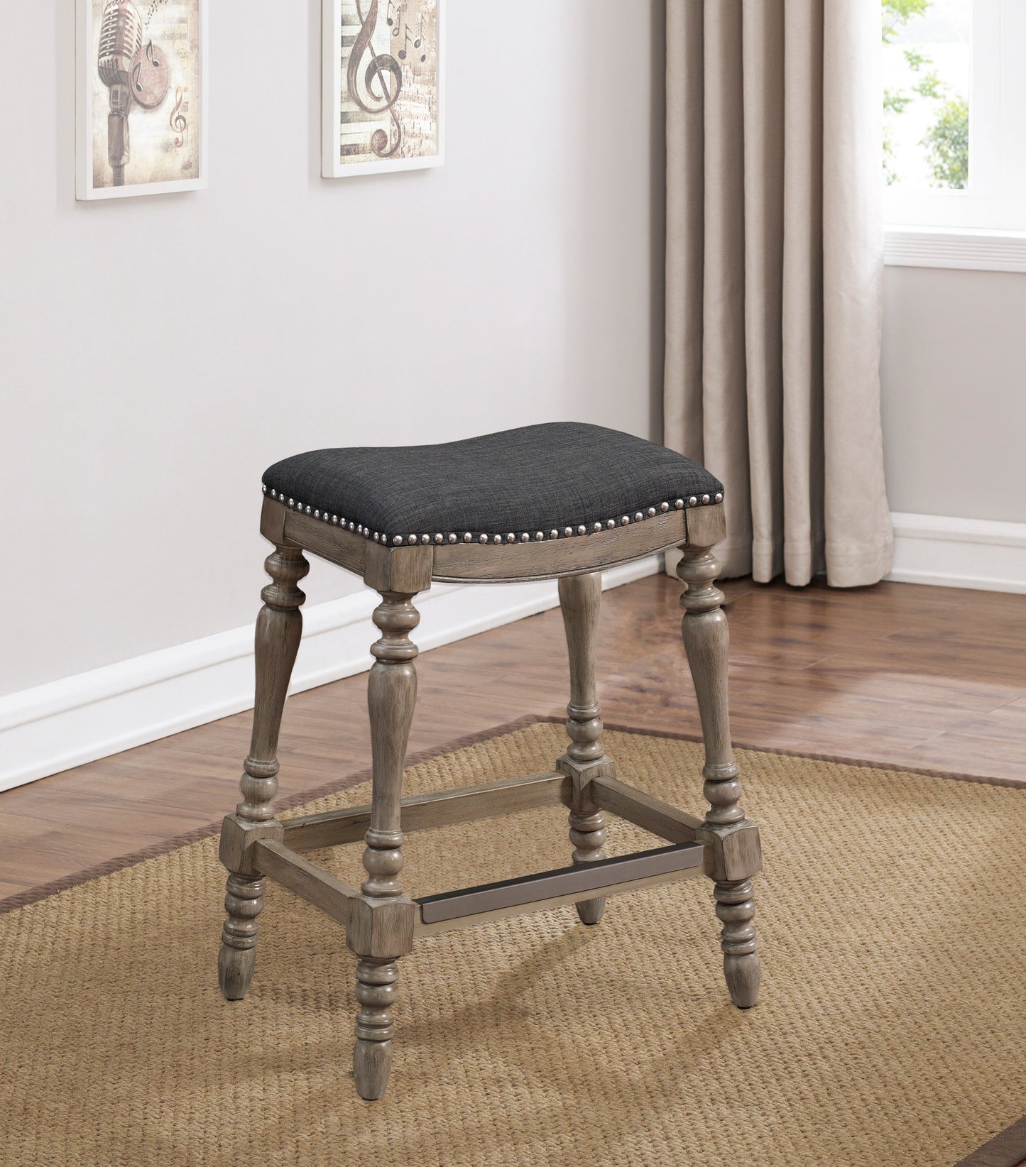 Carolina Saddle Seat Counter Stool