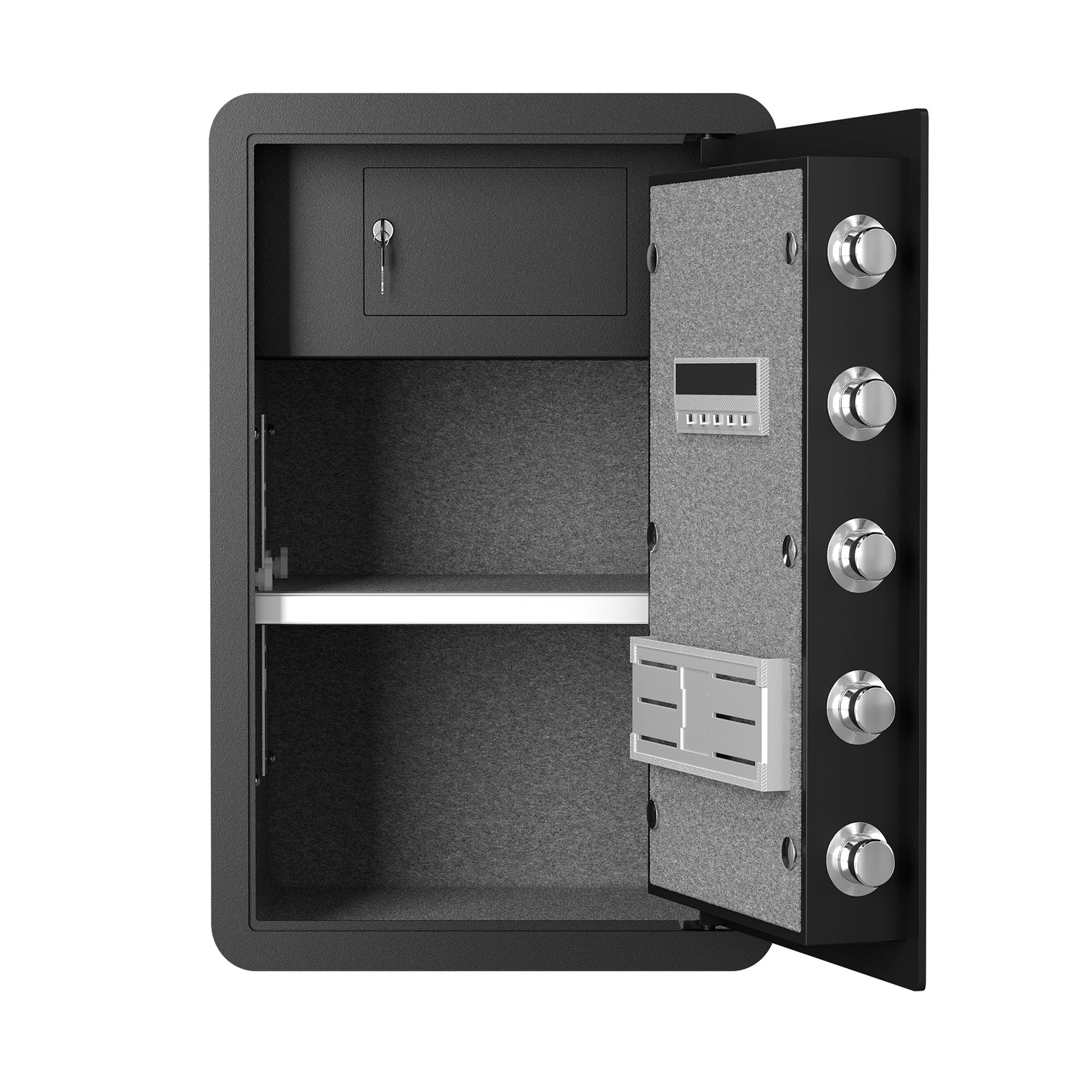 High Security Super Large-sized Safe Box with Fireproof and Waterproof Bag, 4.0 Cub Feet Safe with Electronic Password Lock,Safe with Private Inner Cabinet for Home,Office and Hotel