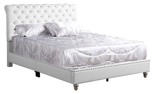 Transitional White Bed For Stylish Comfort