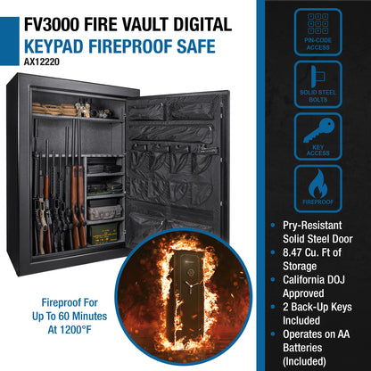 19.97 CUBIC FT TALL FIREPROOF SAFE VAULT