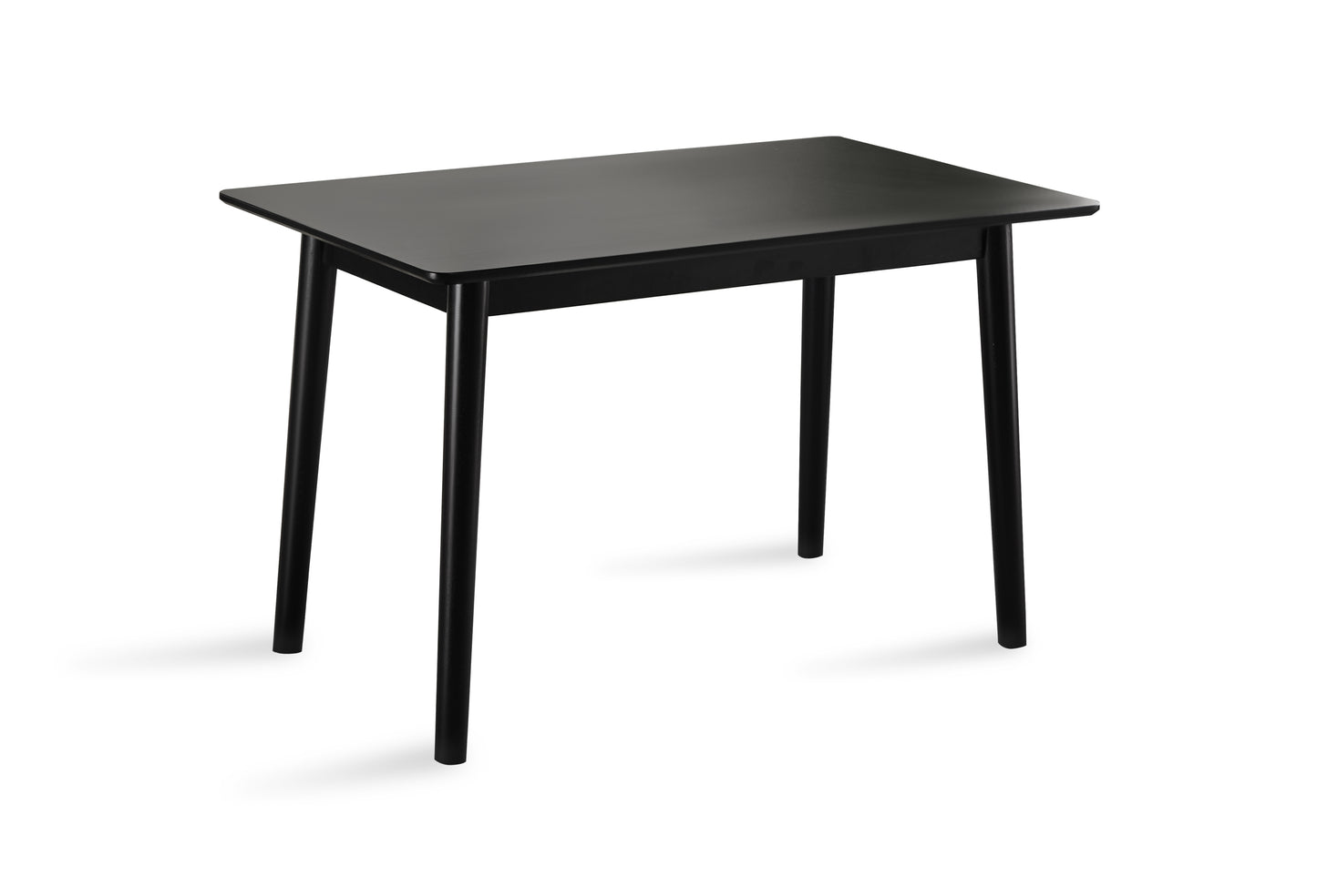 47-inch dining table Black solid wood kitchen table Dining table suitable for small space kitchen table modern home furniture