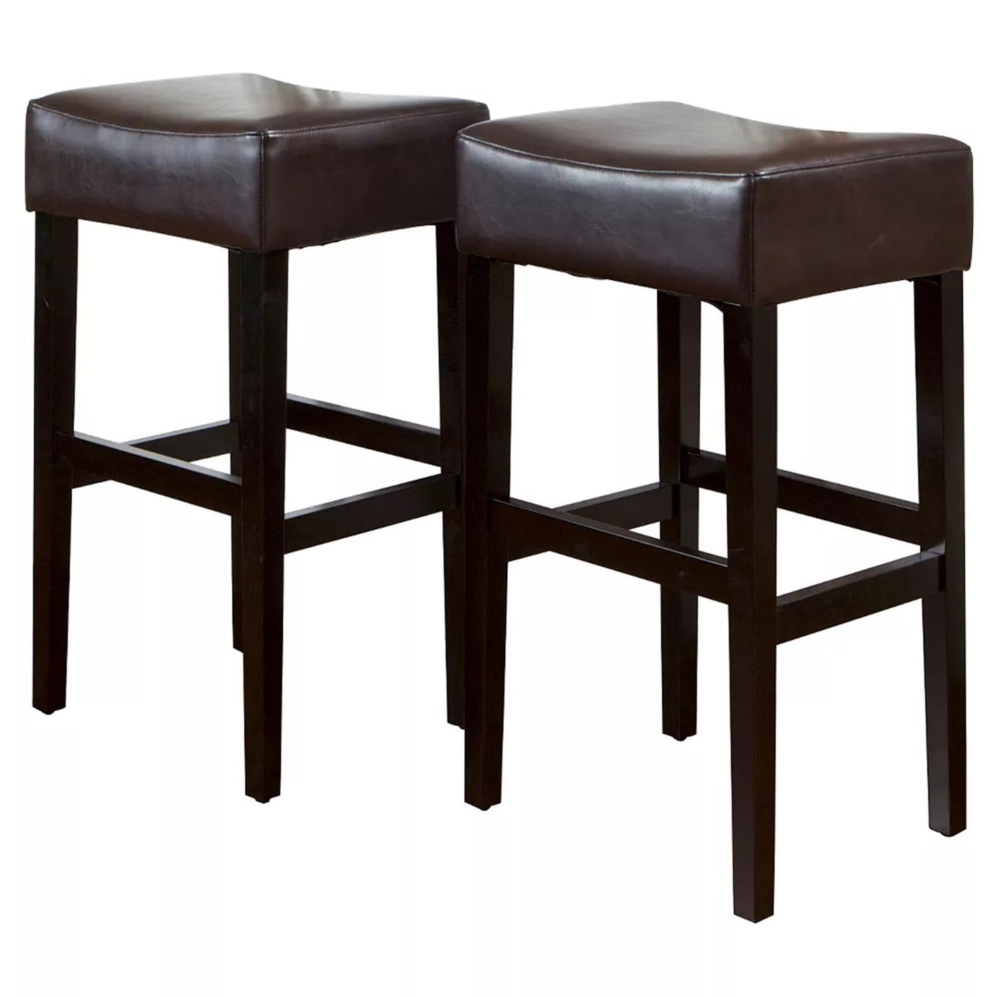 [OLD SKU: 74504.00] Set of 2, 30" Backless Leather Counter Height Barstool