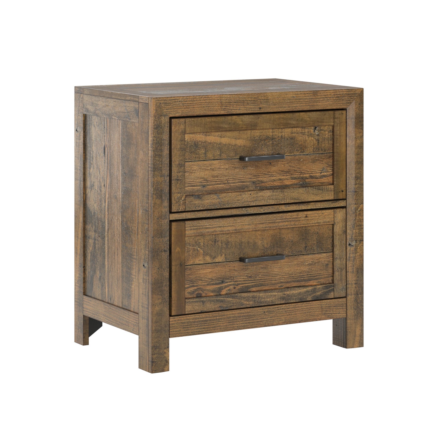 Lisque Brown 2-Drawer Nightstand