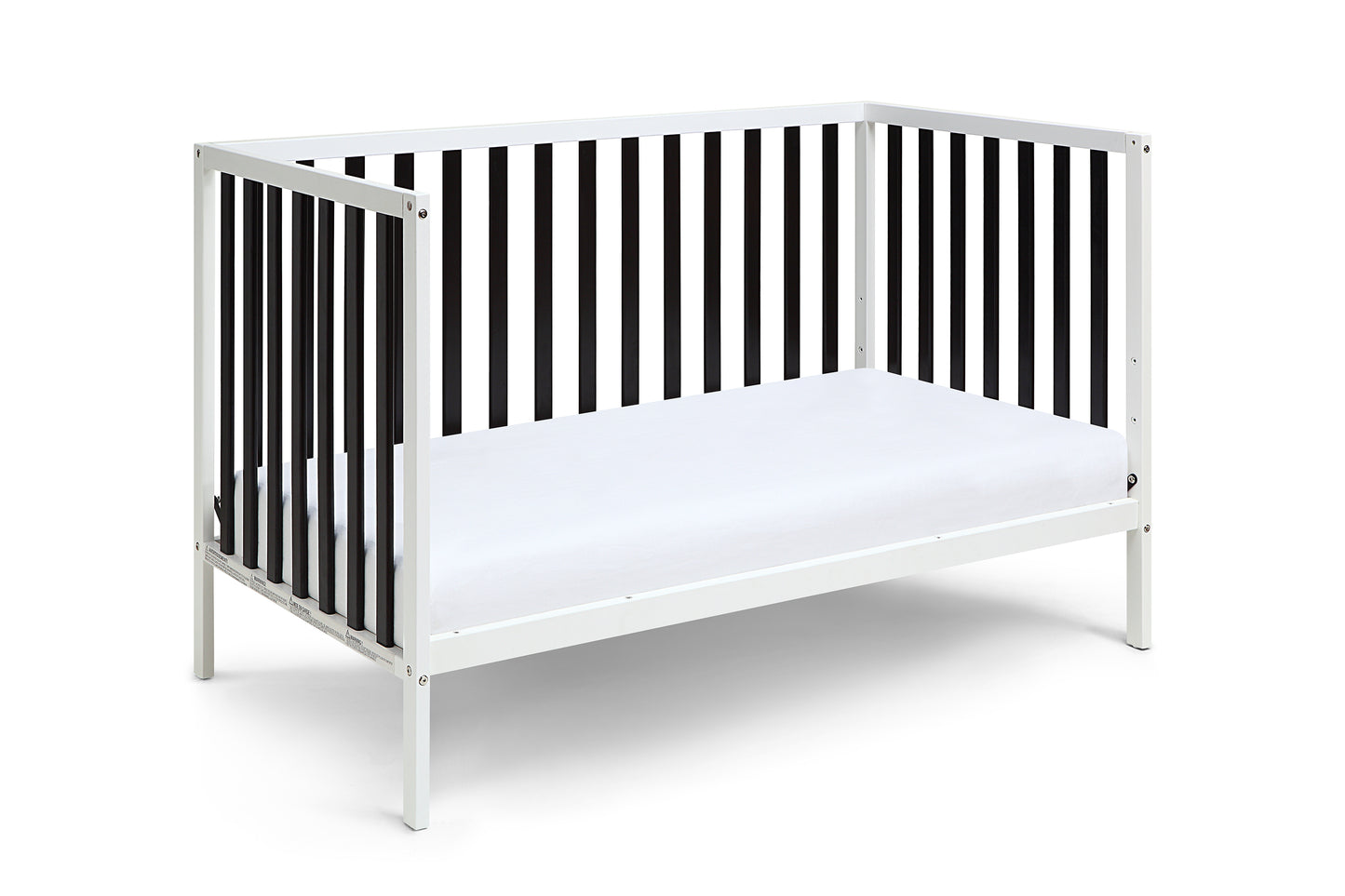 Deux Remi Island Crib White/Black