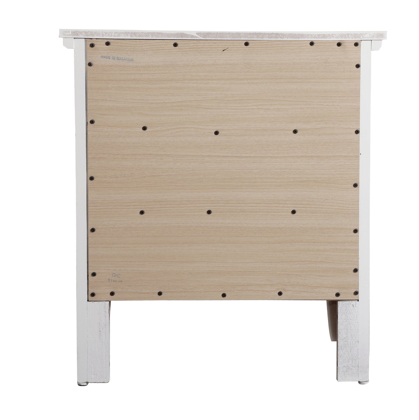 Elegant White Casual Nightstand