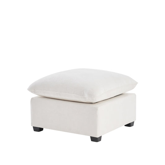 26*26' Ottoman Module for Modular Sectional Sofa,Wide Seat,Chenille,2 Colors