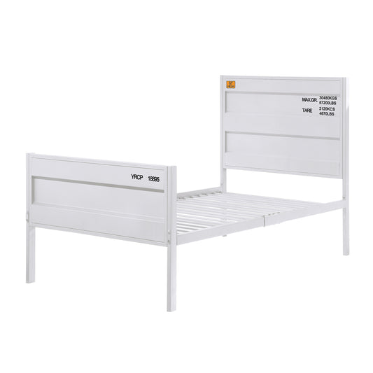 White Full Platform Bed