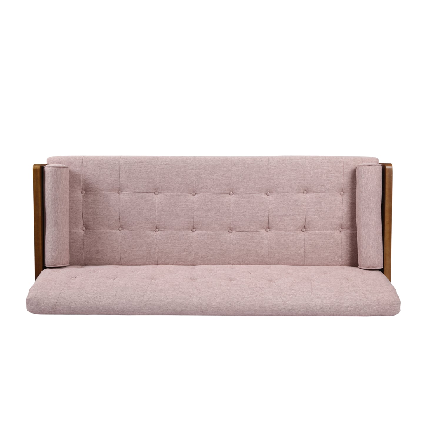 Aidan Mid-Century Modern Tufted Fabric Sofa