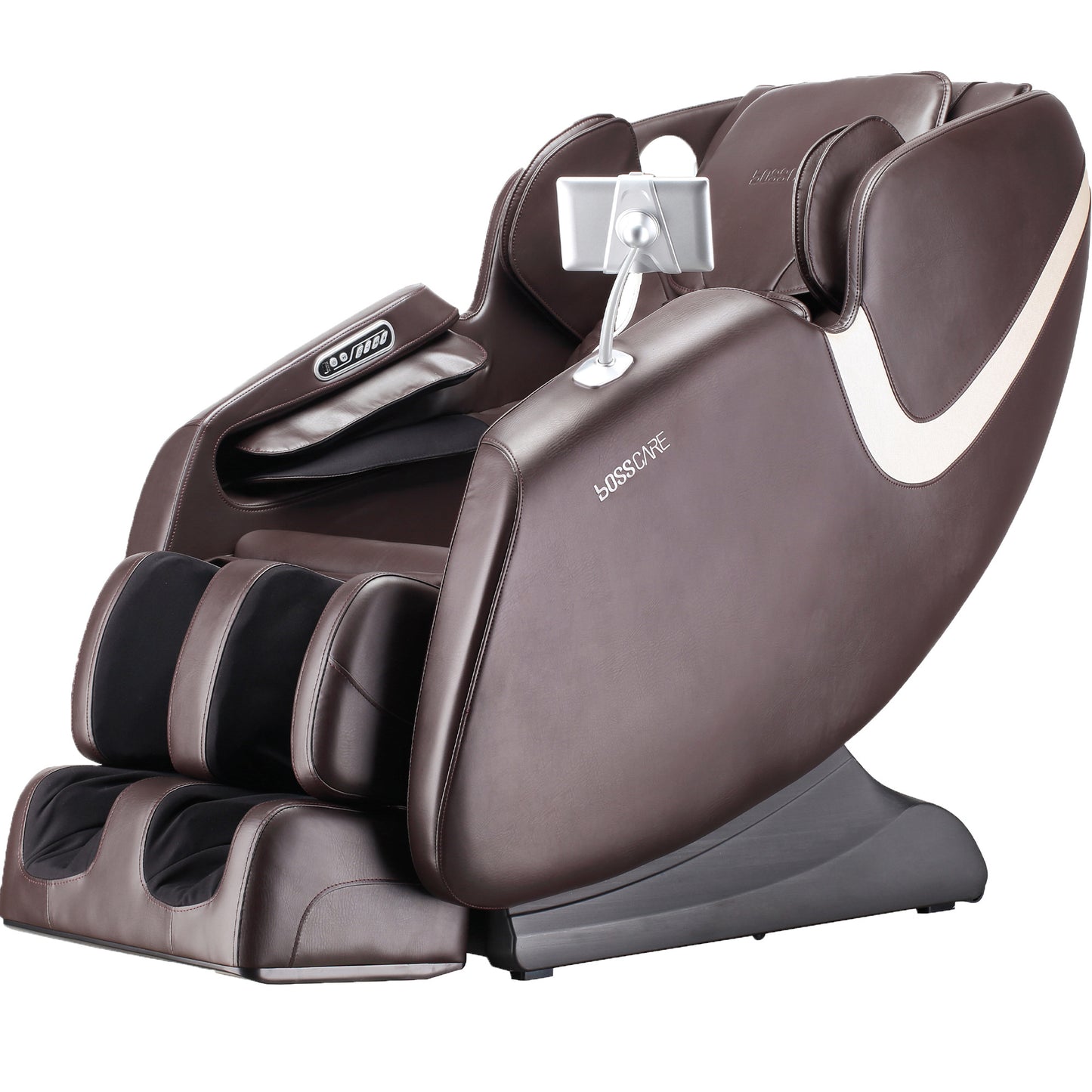 BOSSCARE  New Massage Full Body Chairs with AI Voice, App Control Zero Gravity Shiatsu Recliner Massage Chair Brown