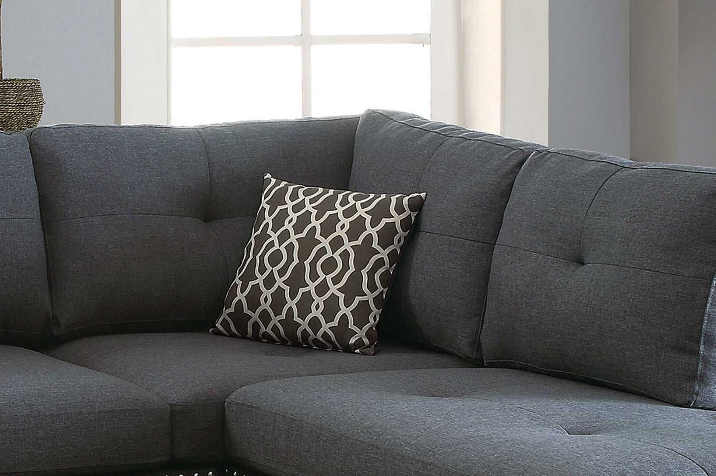 3-PC SECTIONAL in Blue Gray