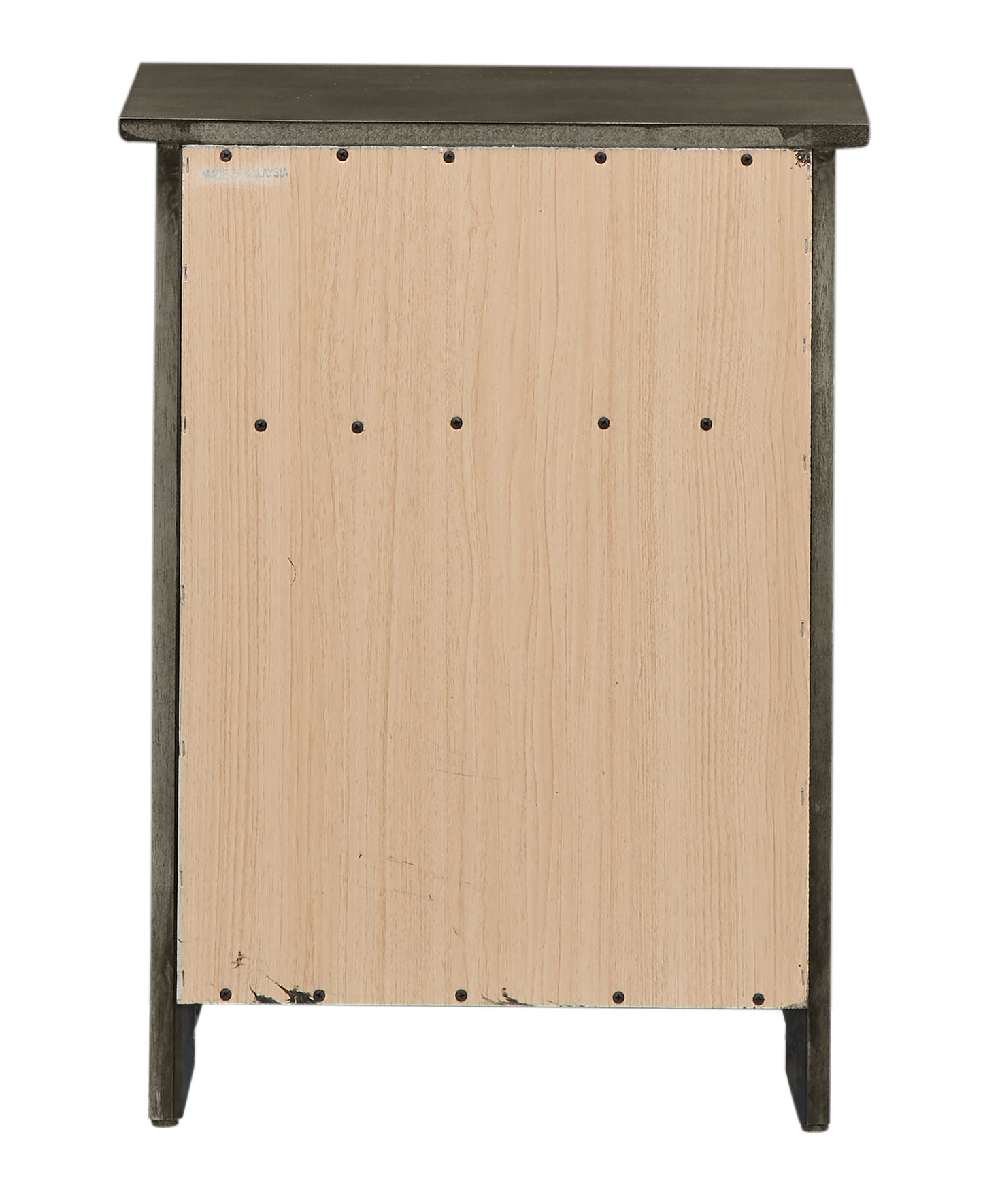 Chic Transitional Gray Nightstand