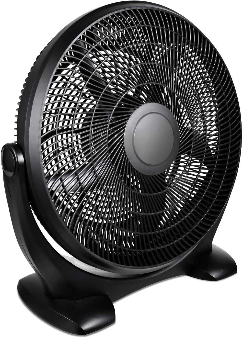 18 Inch 3-Speed Plastic Floor Fans Quiet for Home Commercial, Residential, and Greenhouse Use, Outdoor/Indoor, Black