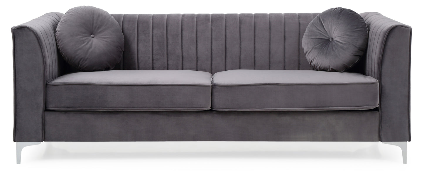 Glory Furniture Delray G790A-S Sofa ( 2 Boxes ) , GRAY