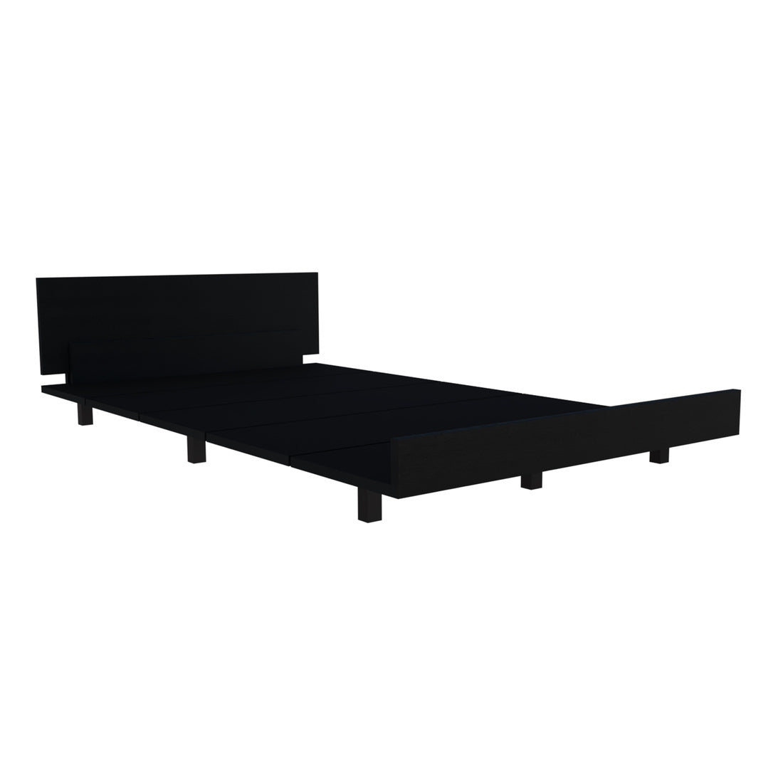 Twin Bed Base Cervants, Bedroom, Black