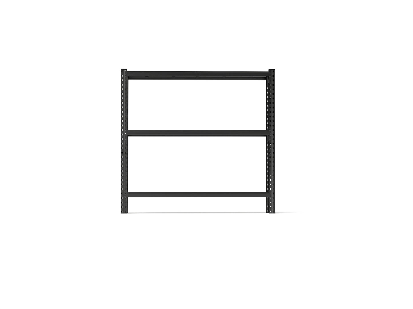 3-Tier Industrial Shelving Rack - 63in, Heavy Duty Steel Shelving Unit Adjustable, 67" W*19.7" D*63"H, Black, Requires Assembly