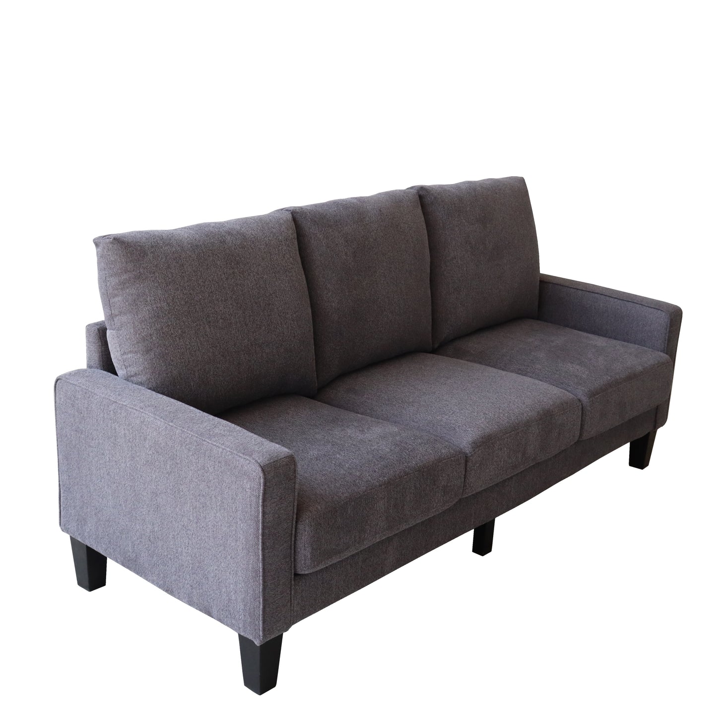 Modern Living Room Furniture Sofa in Dark Grey Fabric