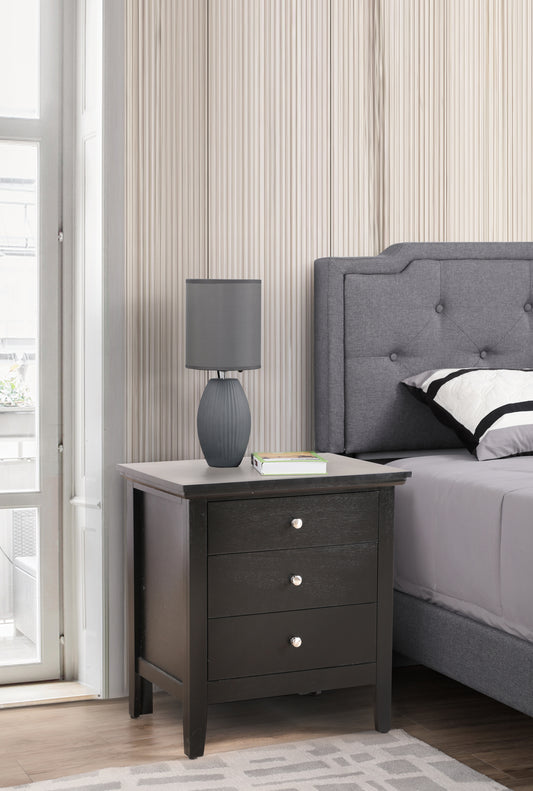 Chic Black Casual Nightstand For Bedrooms