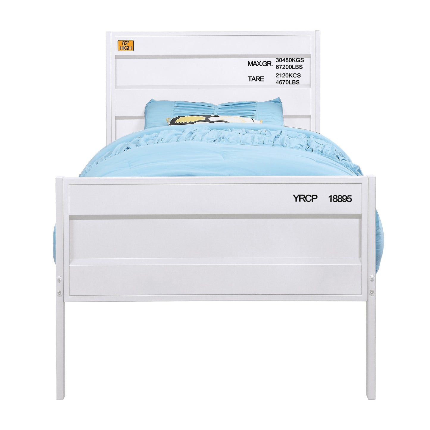 White Twin Platform Bed