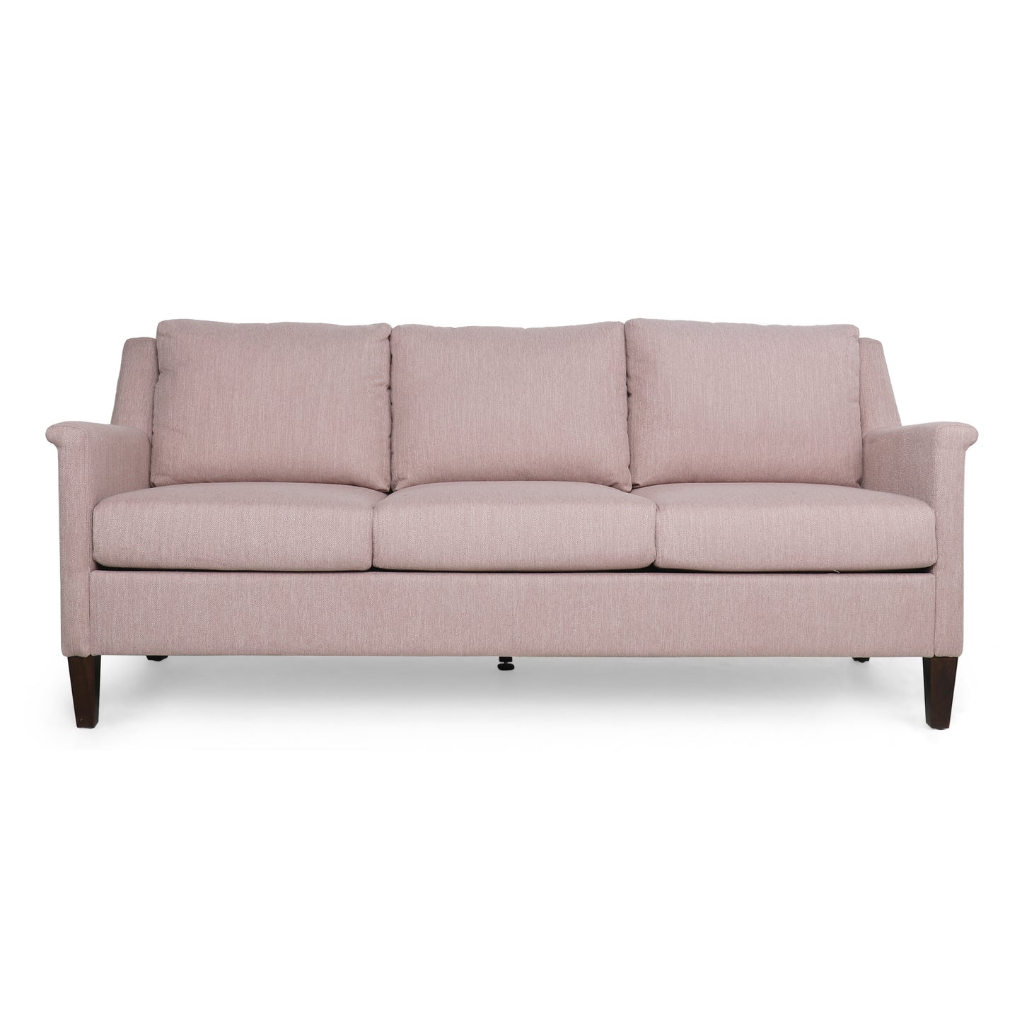 Comfy 3-seat Sofa with Wooden Legs, PU, for Living Room and Study