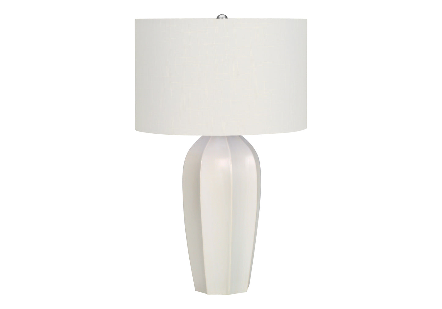 Lighting, 27"h, Table Lamp, Cream Ceramic, Ivory / Cream Shade, Modern