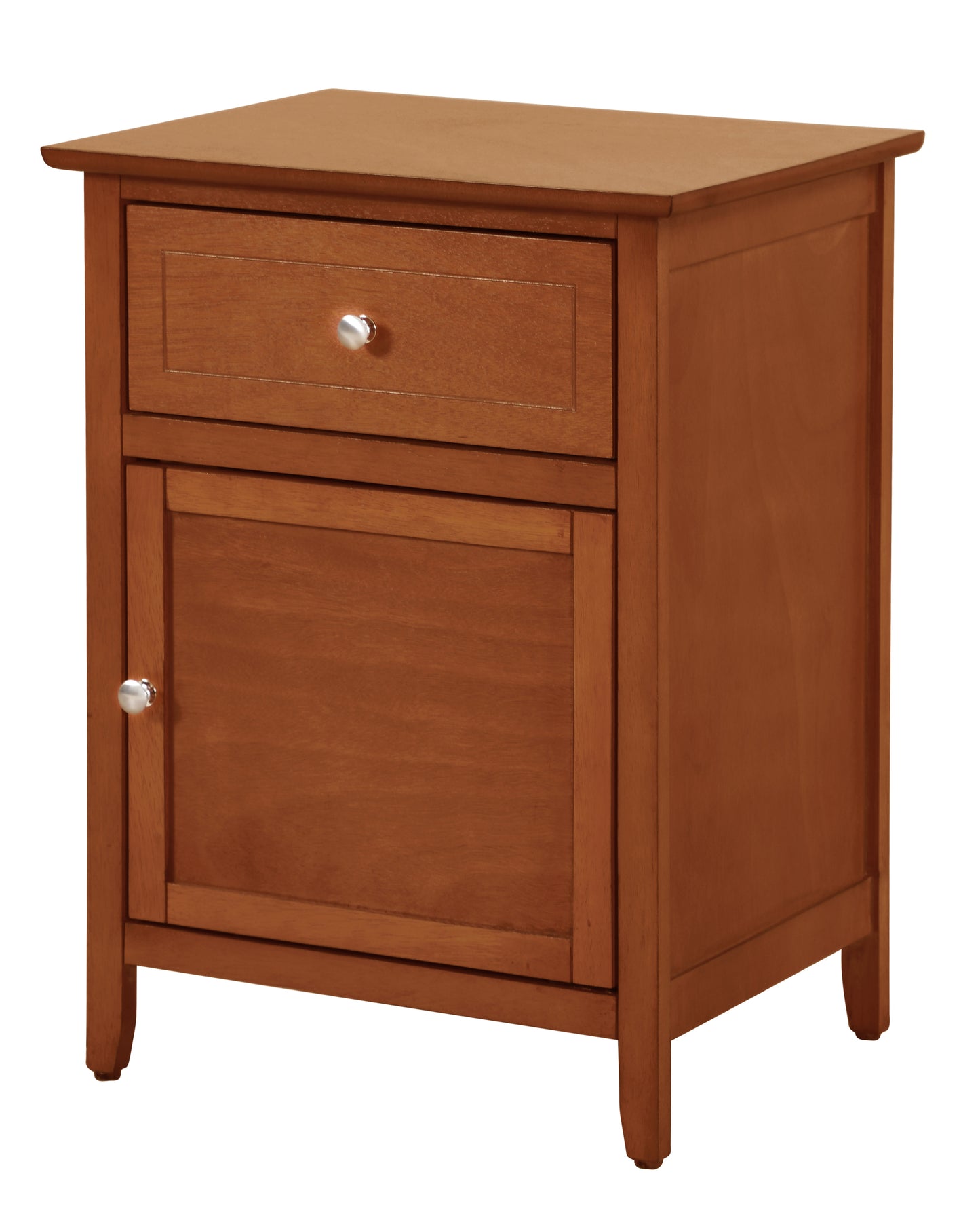Charming Oak Transitional Nightstand