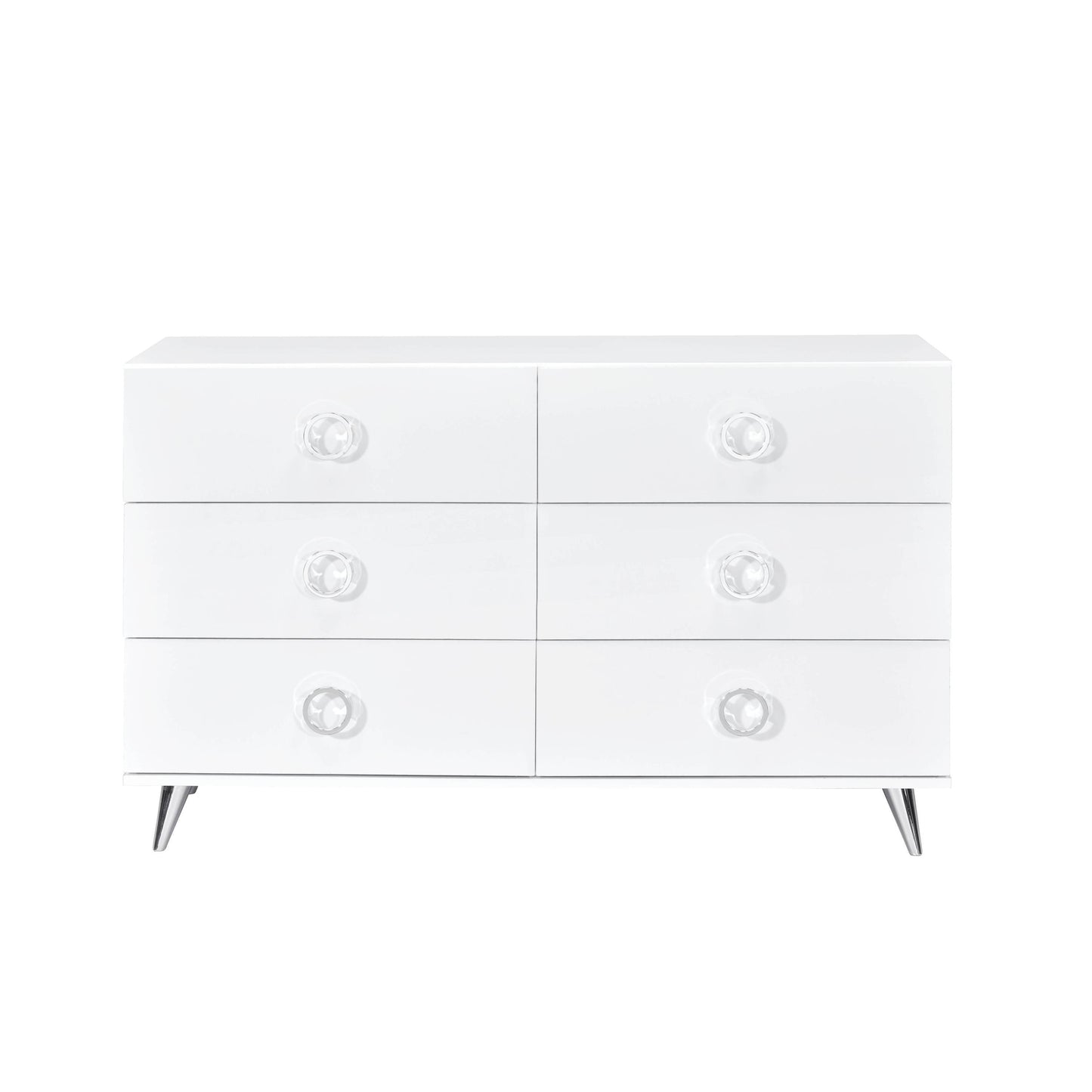 Perse White Finish Dresser