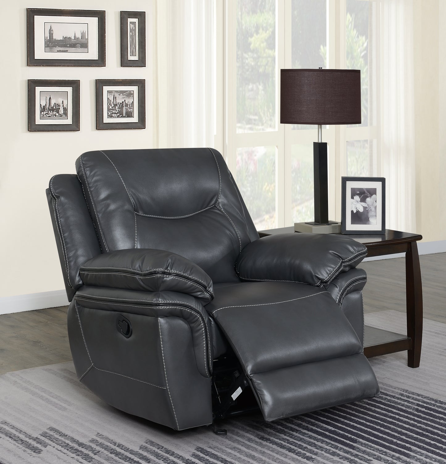 Isabella - Recliner Chair - Gray