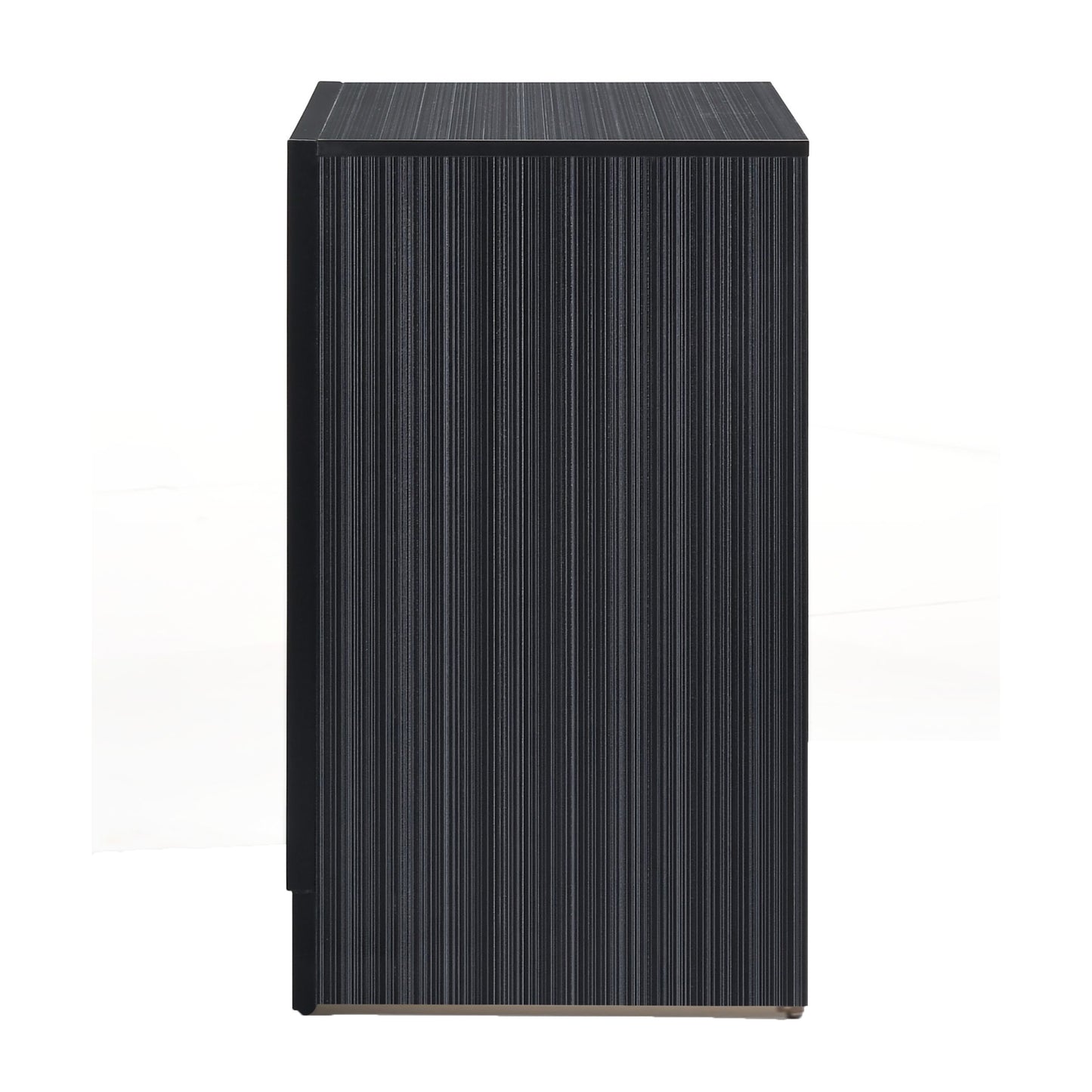 Black 3-drawer Nightstand