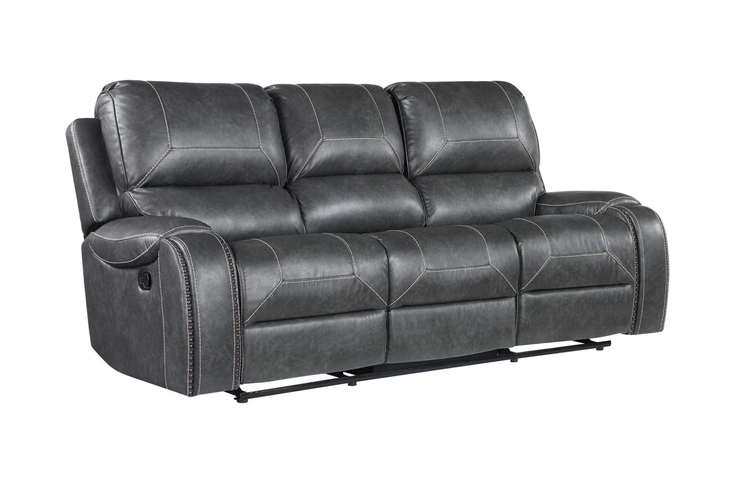 Keily - Manual Reclining Sofa - Gray