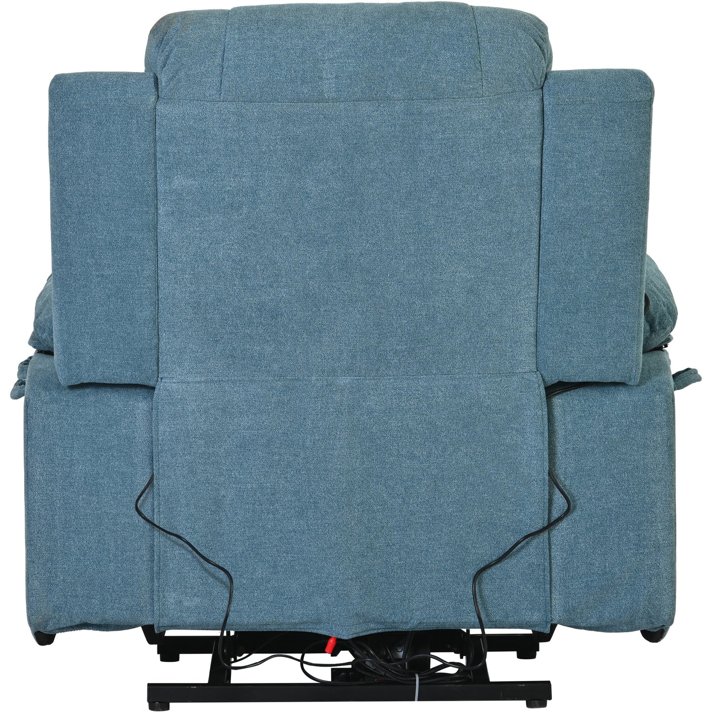 Massage Recliner,Power Lift Chair for Elderly with Adjustable Massage and Heating Function,Recliner Chair with Infinite Position and Side Pocket for Living Room ,Blue