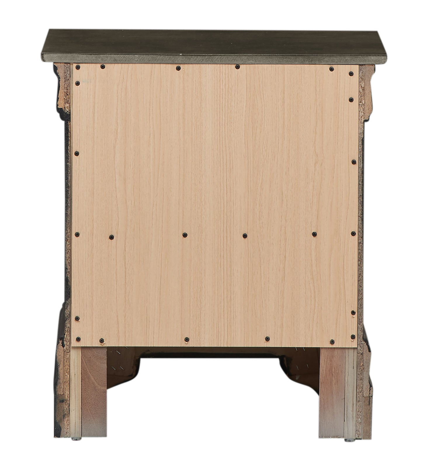 Elegant Gray Traditional Nightstand