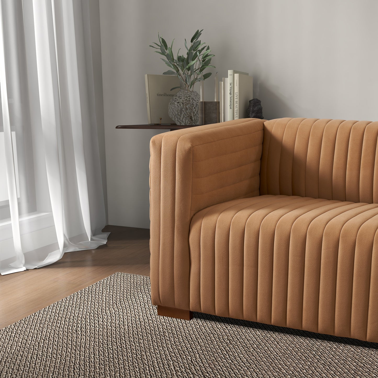 Elara Sofa - Mocha Velvet