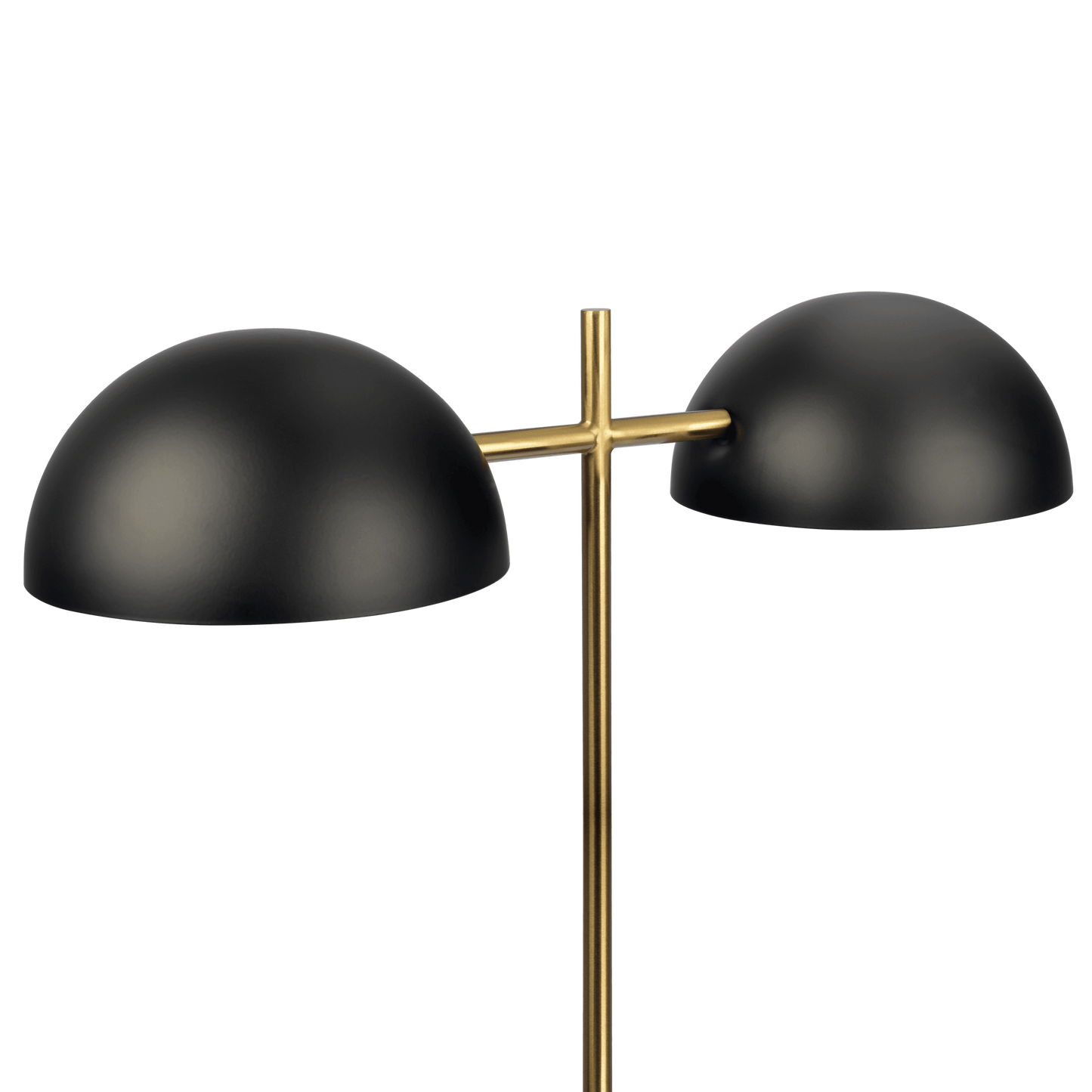 Nova Hydro Black Table Lamp with On/Off Switch Double Lamp with Faux Marble Base